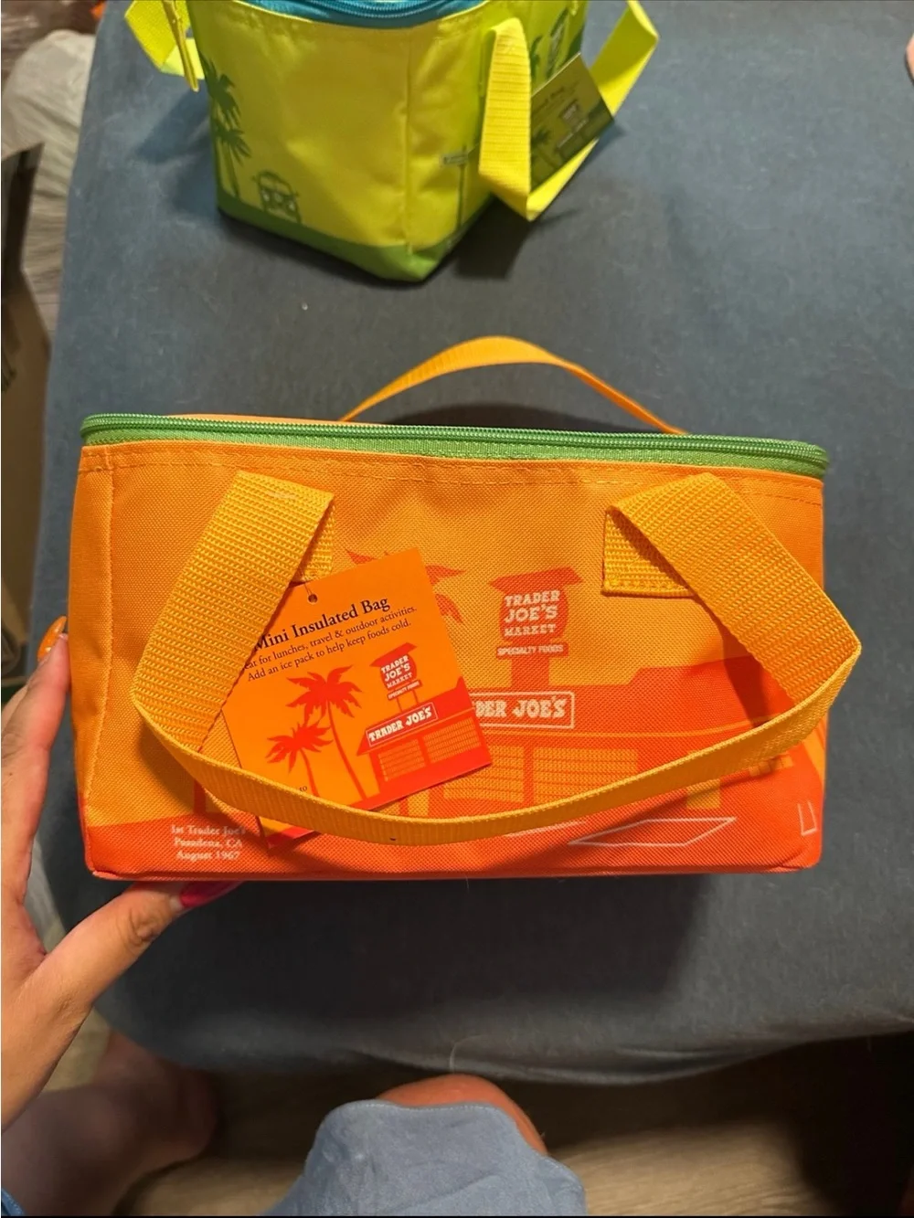 🆕Trader Joe’s Set of 2 Mini Insulated Food Storage Lunch Tote Bag❤️❤️